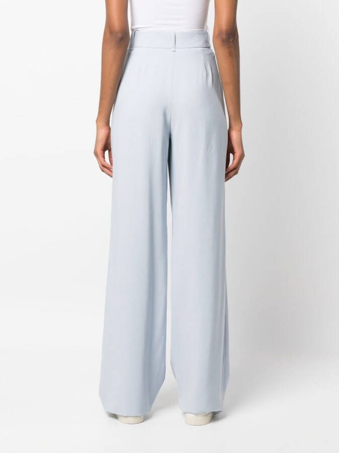 Emporio Armani High waist palazzo broek Blauw