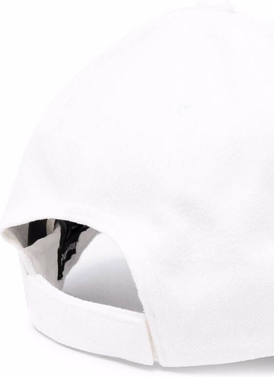 Emporio Armani Honkbalpet met geborduurd logo Wit