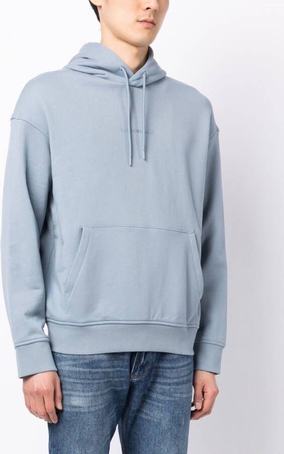 Emporio Armani Hoodie met buidel Blauw