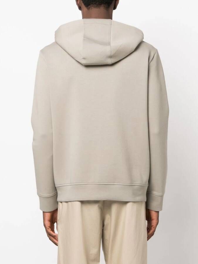 Emporio Armani Hoodie met geborduurd logo Grijs