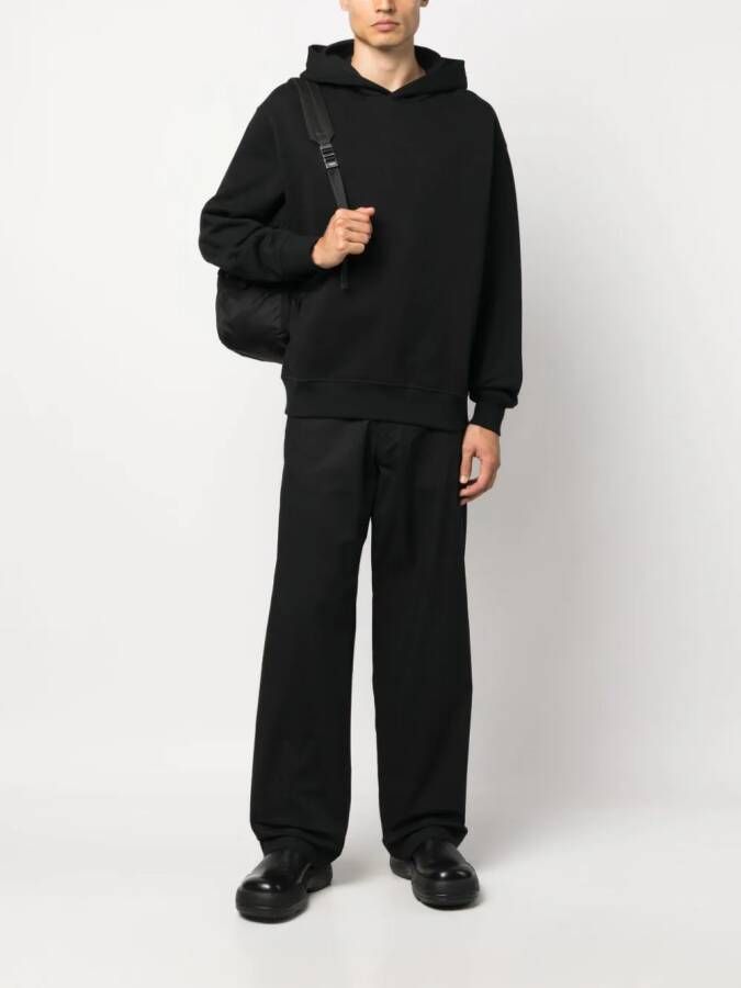 Emporio Armani Hoodie met logopatch Zwart