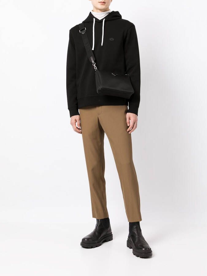 Emporio Armani Hoodie van logopatch Zwart