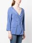 Emporio Armani Jack met dubbele rij knopen Blauw - Thumbnail 3