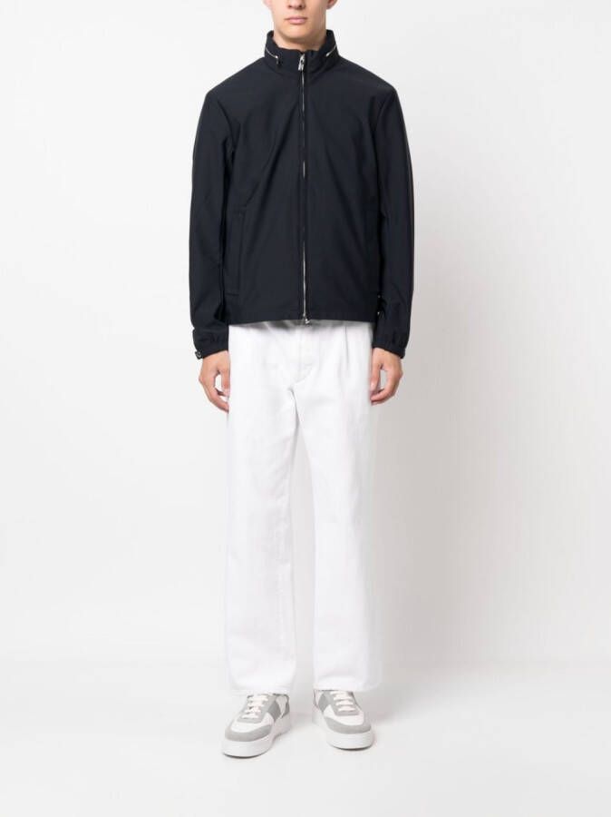 Emporio Armani Blouson met capuchon en rits Blauw