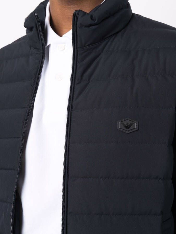 Emporio Armani Jack met logopatch Blauw