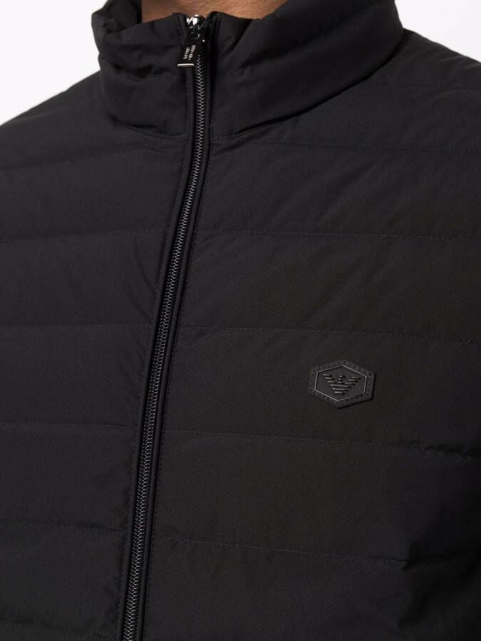 Emporio Armani Jack met logopatch Zwart