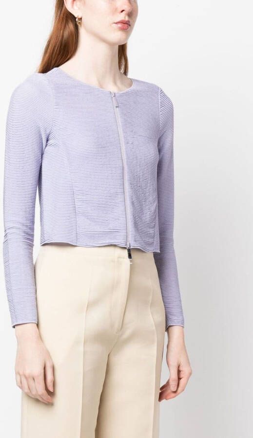 Emporio Armani Jack met rits Paars