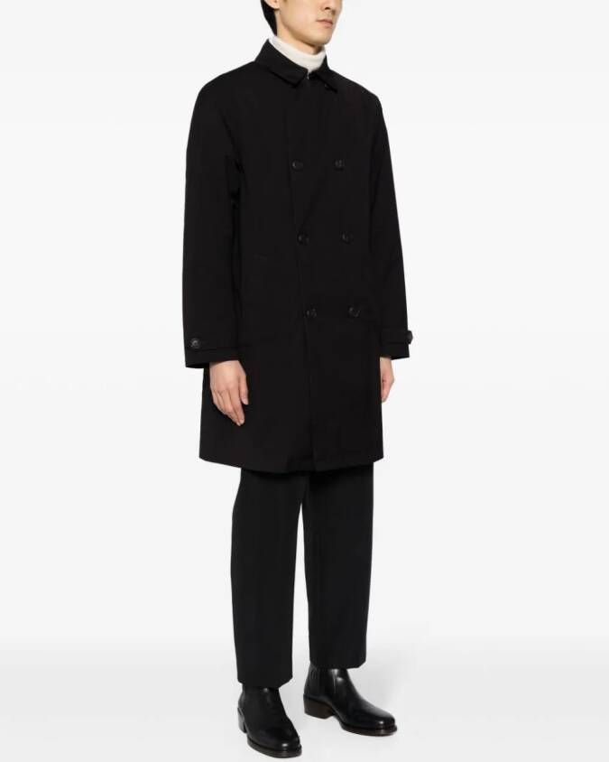 Emporio Armani Jas met enkele rij knopen en klassieke kraag Zwart