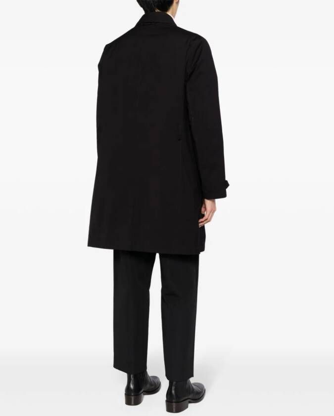 Emporio Armani Jas met enkele rij knopen en klassieke kraag Zwart