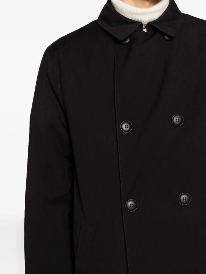 Emporio Armani Jas met enkele rij knopen en klassieke kraag Zwart