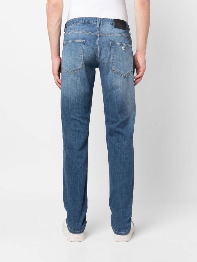 Emporio Armani Jeans met vervaagd-effect Blauw