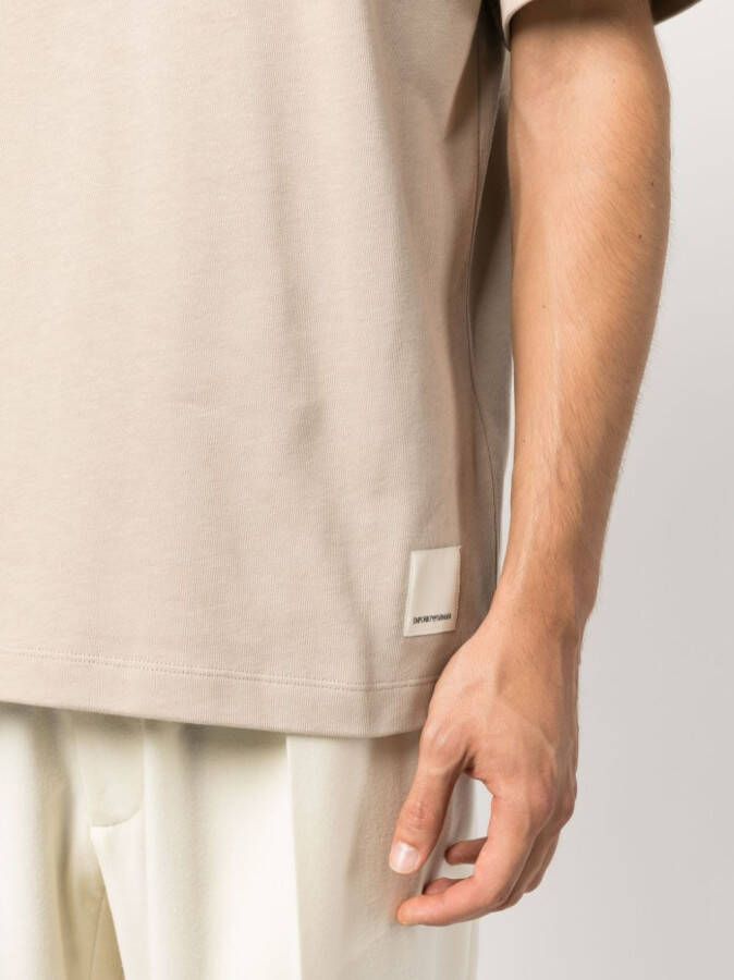 Emporio Armani Katoenen T-shirt Beige