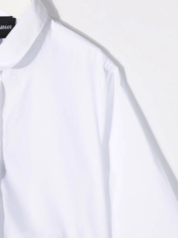 Emporio Armani Kids Button-up shirt Wit