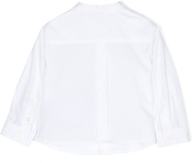 Emporio Armani Kids Shirt met verborgen sluiting Wit