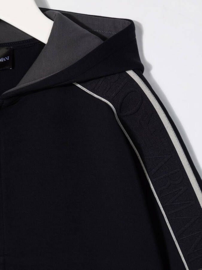 Emporio Armani Kids Jack met capuchon Blauw
