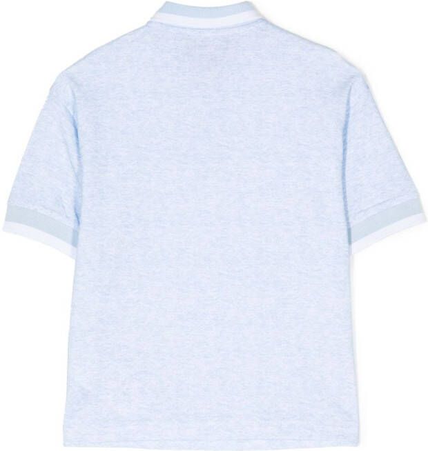 Emporio Armani Kids Poloshirt met logo-applicatie Blauw