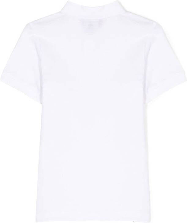 Emporio Armani Kids Poloshirt met logo-reliëf Wit