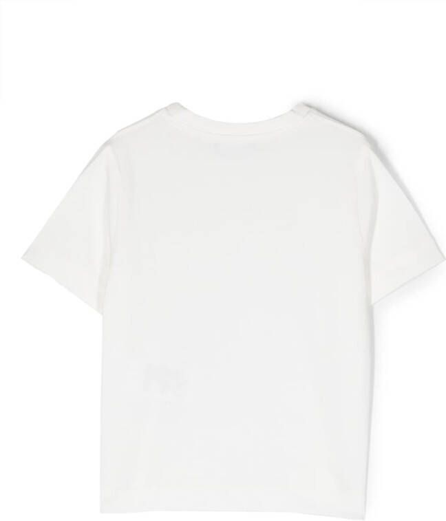 Emporio Armani Kids T-shirt met logo-reliëf Wit