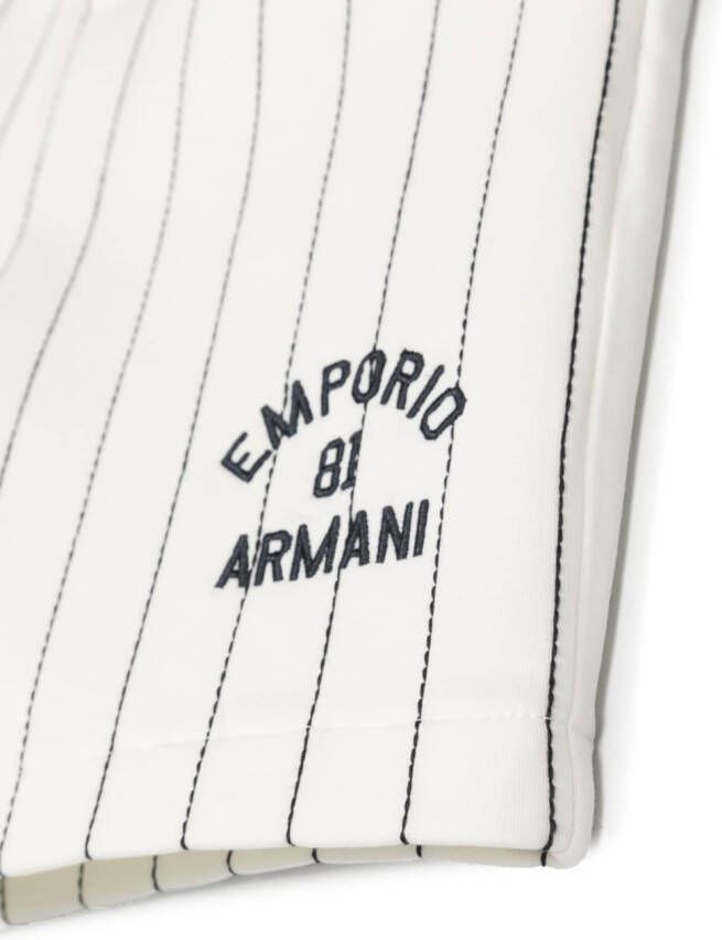 Emporio Armani Kids Shirt met geborduurd logo Wit