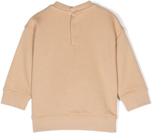 Emporio Armani Kids Sweater met logopatch Bruin