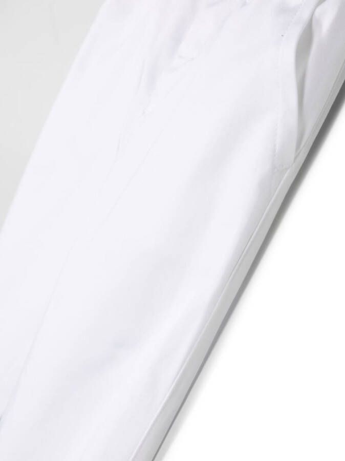 Emporio Armani Kids Broek met logoplakkaat Wit