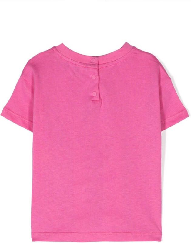 Emporio Armani Kids T-shirt met logoprint Roze