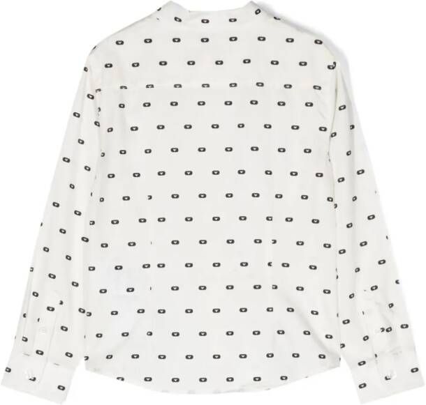Emporio Armani Kids Shirt met logoprint Wit