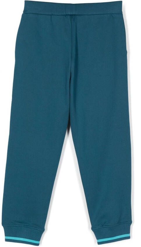 Emporio Armani Kids Joggingbroek met logoprint Blauw