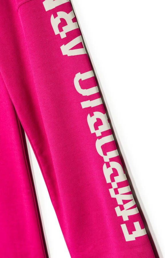 Emporio Armani Kids Trainingsbroek met logoprint Roze