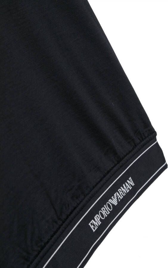 Emporio Armani Kids T-shirt met logoband Blauw