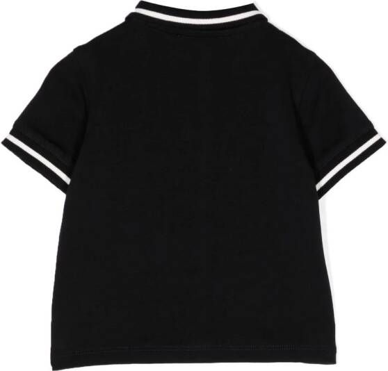Emporio Armani Kids Poloshirt met logopatch Zwart