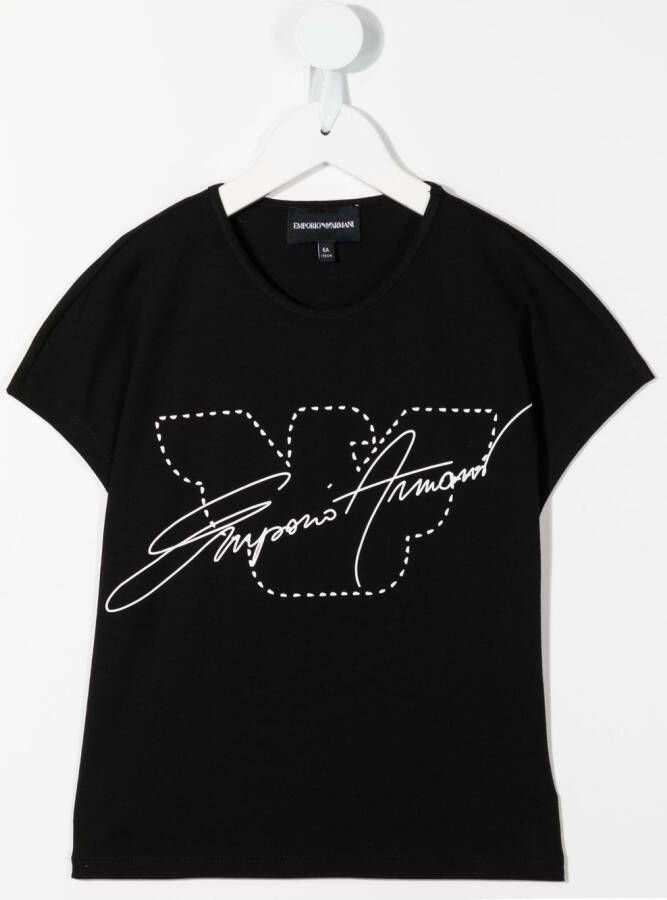 Emporio Armani Kids Set van twee T-shirts Wit