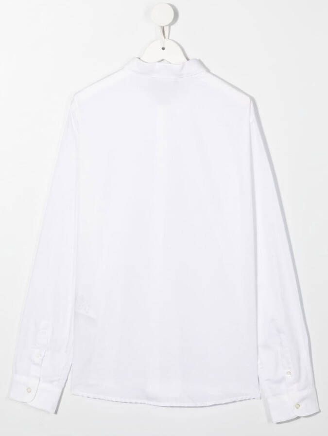 Emporio Armani Kids Shirt met lange mouwen Wit