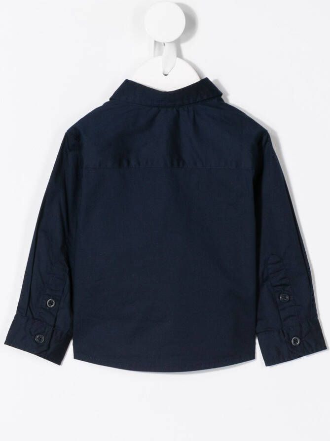 Emporio Armani Kids Shirt met logo Blauw