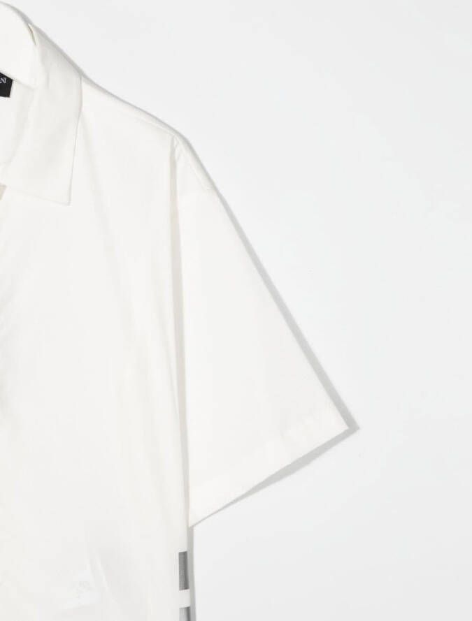 Emporio Armani Kids Shirt met logoprint Wit