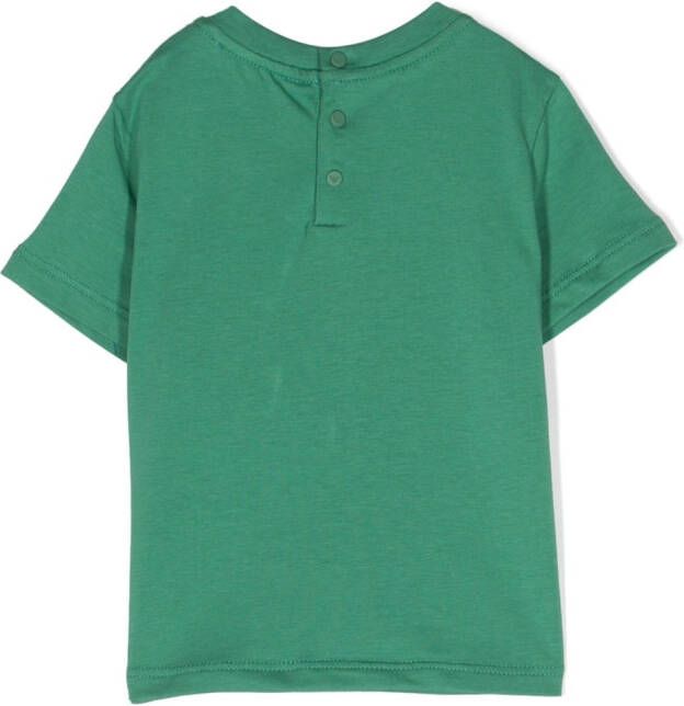 Emporio Armani Kids Katoenen T-shirt Groen