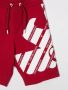 Emporio Ar i Kids Shorts met logoprint Rood - Thumbnail 3