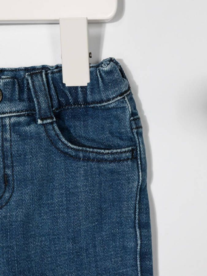 Emporio Armani Kids Slim-fit jeans Blauw