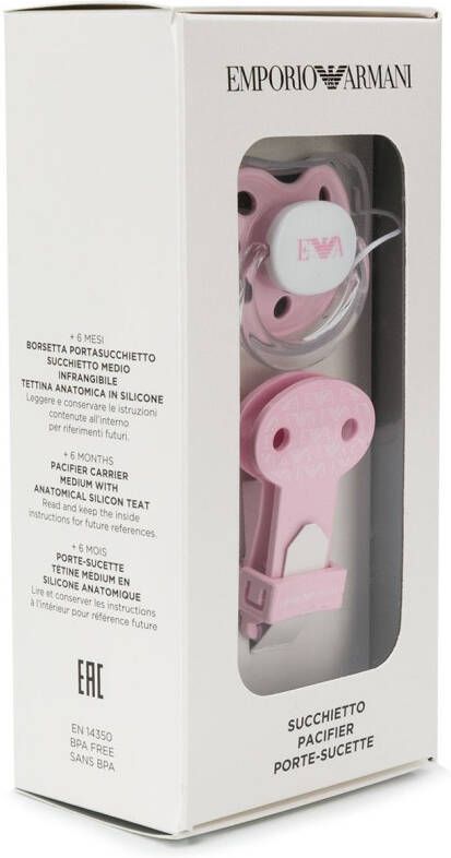 Emporio Armani Kids Speen met logoprint Roze