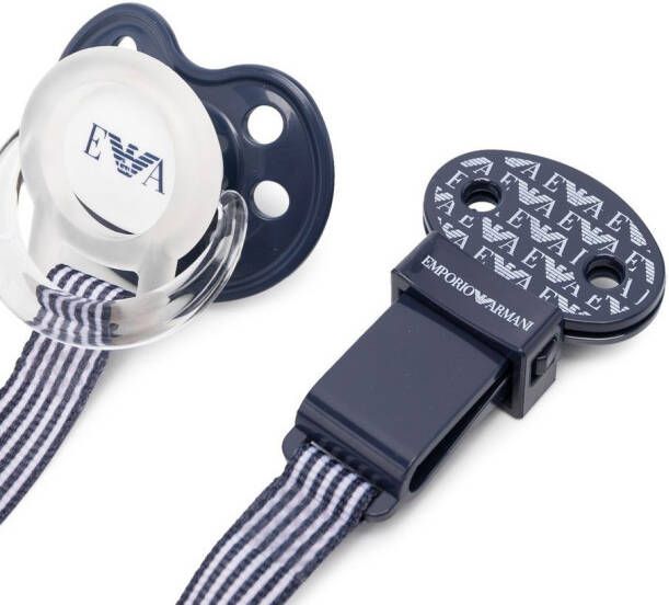 Emporio Armani Kids Spenen set met logoprint Blauw