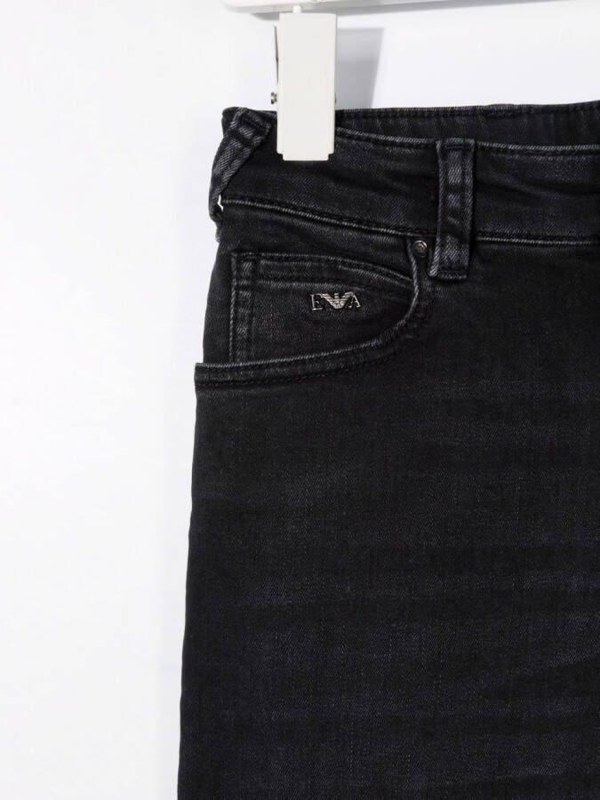 Emporio Armani Kids Straight jeans Zwart
