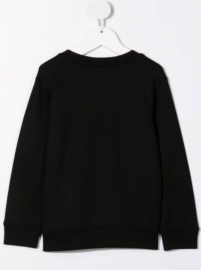Emporio Armani Kids Sweater met logoprint Zwart