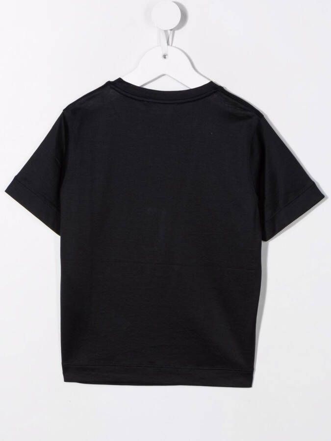Emporio Armani Kids T-shirt met logopatch Blauw