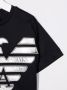 Emporio Ar i Kids T-shirt met logopatch Blauw - Thumbnail 3