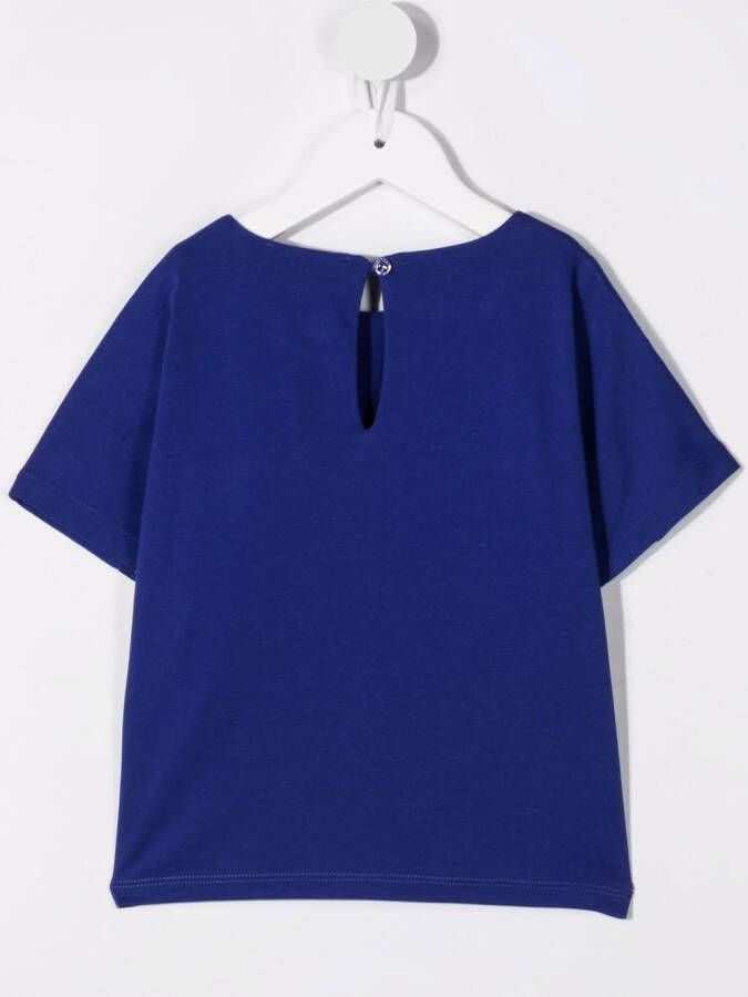 Emporio Armani Kids T-shirt met logoprint Blauw