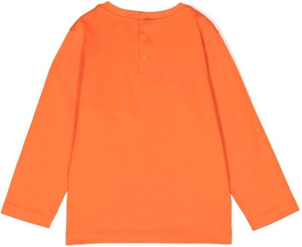 Emporio Armani Kids T-shirt met logoprint Oranje