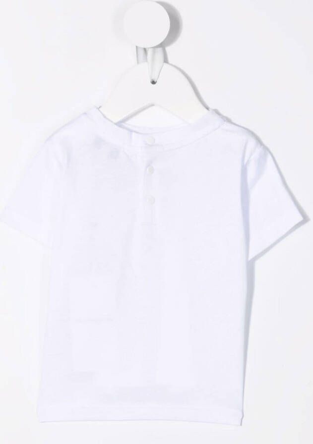 Emporio Armani Kids T-shirt met logoprint Wit