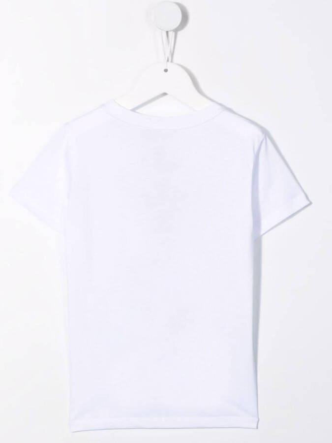 Emporio Armani Kids T-shirt met logoprint Wit