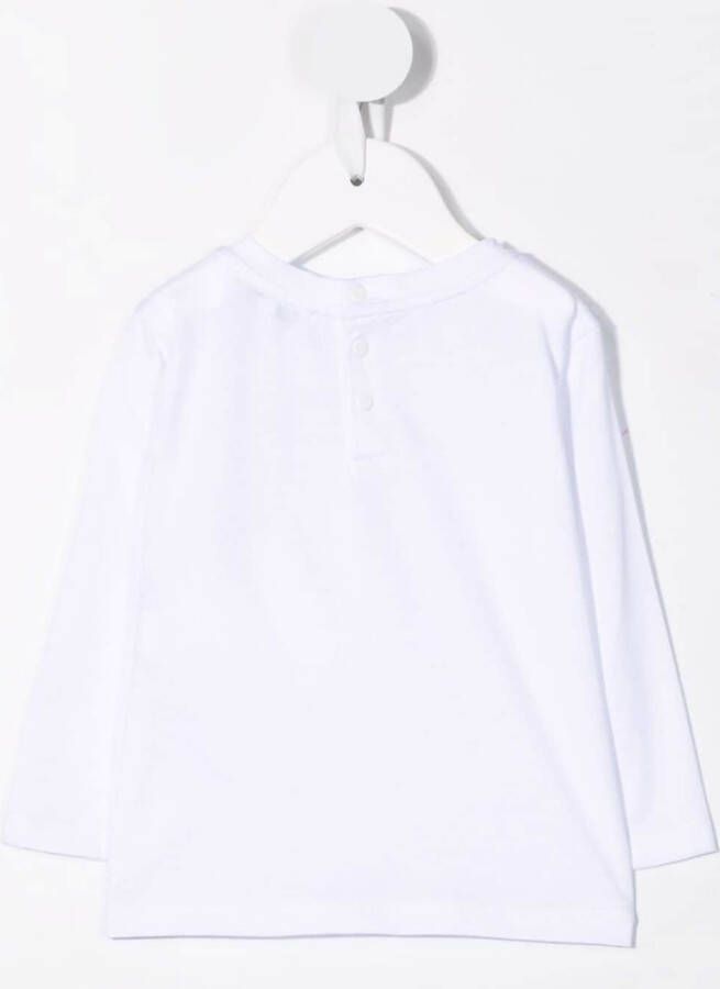 Emporio Armani Kids T-shirt met logoprint Wit