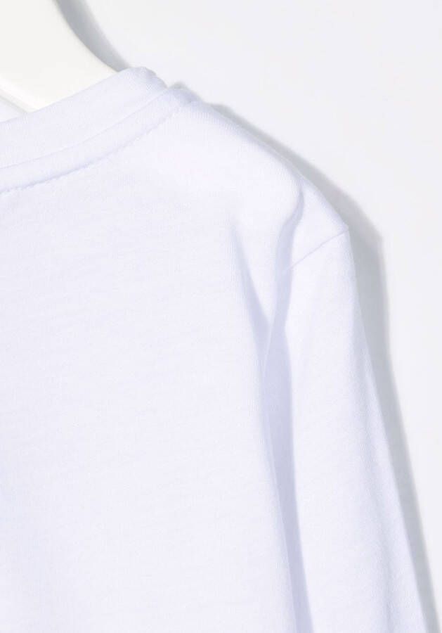 Emporio Armani Kids T-shirt met logoprint Wit